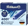 PELIKAN RECAMBIO PLUMA 4001 TP/6 AZUL REAL 6-PACK 301176 PELIKAN RECAMBIO PLUMA 4001 TP/6 AZUL REAL 6-PACK 301176